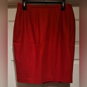 Norton McNaughton NWT $50 Red 100% Pure New Wool Women's Skirt Size 12 NEW!